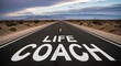 © Aisyah - Life Coach road stretching towards a mountain horizon symbolizing success and personal journey