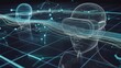 © Mahabub_Roney - Futuristic virtual reality headset with digital network connections