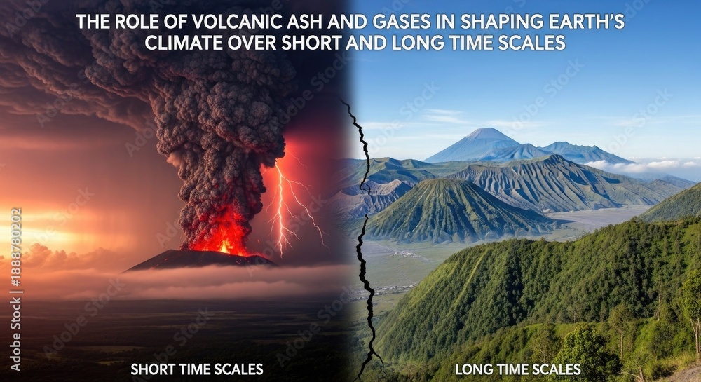 The Role of Volcanic Ash and Gases in Shaping Earth’s Climate Over ...