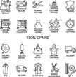 © MSTRazia - Professional vector icons for tailoring garment repair sewing machine clothing alterations and fashion atelier branding.