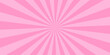 © Alfin - Pink rose light burst background with sunbeams. Invitation card template (party birthday invite)