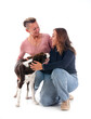 © cynoclub - border collie and owners in studio