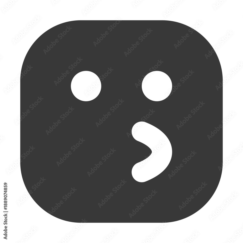 Blowing Kiss Emoji Solid