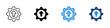 © sahila - Enhancement Multiple Style Icon Design Vector - Gear with upward arrow, representing enhancement, system improvement, and performance optimization