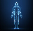 © NeonGridStudio - Human body. Abstract vector. Digital anatomy, Medical technology, Muscle structure, Health innovation, 3D model, DNA biotechnology, Body system, Science medicine, Healthy anatomy concept
