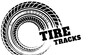 © m - unge tire track, wheel braking marks. Truck, car or motorcycle tread pattern silhouette. Auto race, motorsport, speed racing design element. eps 10