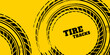 © m - unge tire track, wheel braking marks. Truck, car or motorcycle tread pattern silhouette. Auto race, motorsport, speed racing design element. eps 10