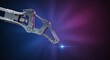 © Alpha - Extreme close-up of a delicate, futuristic surgical robotic tool, highlighting precision engineering and high technology used in medicine, technology, advanced, delicate