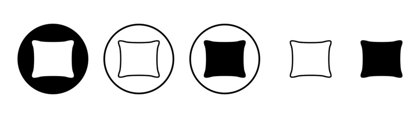 Naklejka na meble Pillow icon vector. Pillow sign and symbol. Comfortable fluffy pillow