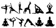 © Imran - Yoga poses silhouette collection