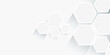 © erika - Abstract hexagon technology style geometric shape background, simple white background image.eps,10