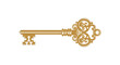 © AL-AMIN - An ornate golden key is depicted against a stark white background symbolizing access mystery and potential solutions