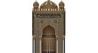 © Adnan - Ornate Islamic Mihrab Prayer Niche Miniature Model with Gold and Blue Tiles