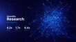 © ec0de - Futuristic Polygonal Network Structure with Glowing Data Nodes. Scientific Research Visualization for AI, Biology, Nanotech, and Cell Analysis Concepts. Vector Illustration.