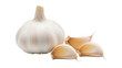 © Designhub - Whole organic garlic bulb with individual cloves for aromatic seasoning and cooking isolated on transparent background