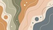 © AM Visual Stock - Modern abstract background with earthy tones and flowing shapes