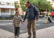 © shustrilka - Father playing with nine year old daughter at playground, family bonding and happy childhood concept