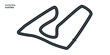© yassine - F1 Austria Grand Prix, Red bull ring Circuit Vector for moto, autosport, Wavy road with curves and speed path. Top view of race track. vector illustration isolated transparent background.