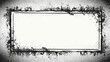 © Googl - Distressed rectangular frame with grunge texture and empty white space