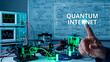 © Creative mind - A scientist interacting with a quantum internet interface in a laboratory setting.