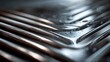 © Juan - Close-up of glossy metallic liquid surface for abstract design and futuristic technology background texture visuals
