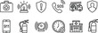 © Graphicsworld - Set of 12 emergency response icons vector