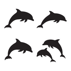  Dolphin Vector Silhouette Black and White

Minimal Dolphin Illustration Set Vector

Abstract Dolphin Shape Black White Vector
