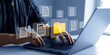 © Mer_Studio - Process automation to efficiently manage files and documentation storage.System online documentation database and document management.Archiving documents in folders for efficient management secure.