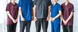 © buritora - Doctors, caregivers, and chiropractors wearing scrubs