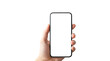 © Nipa - Hand Holding Modern Smartphone  on a transparent background