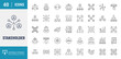 © Control New - Stakeholder icon set. Includes business, collaboration, teamwork, Management, investors, partners, employees, and more. Vector illustration with editable strokes