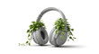 © nashwafza - headphones on a white background