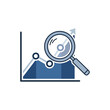 © toni - Magnifying glass over a rising graph, symbolizing business analysis, financial growth, and successful strategy implementation