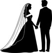 © Subhojit - Wedding Couple Back View Silhouette