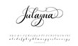 © sayka - Best Alphabet Signatures Handdraw Brush Script Logotype Font lettering handwritten