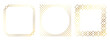© Jwobw - golden thin frames set gold square borders in art deco