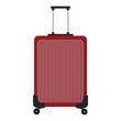 © AbnaMufid - An isolated vector illustration of a sleek silver metal suitcase with a black handle and secure lock, perfect for business travel or as a durable aluminum storage equipment box
