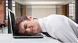 © BillionPhotos.com - Young tired businessman head on laptop keyboard