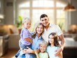 © BillionPhotos.com - happy young family posing in new home