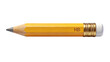 © 沈军 贡 - HB yellow wooden pencil with eraser and metal band, ideal for writing, drawing, education, and office use. Classic stationery item with sharpened tip.