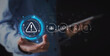 © bancha - Incident Management of business concept, Businessman use technology Incident management digital communication emphasizing reduce risk