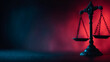 © ArtoryStock - Justice vs corruption concept scene showing opposing symbols representing integrity justice system professionalism conceptual environment controlled lighting