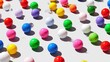 © Sirinya - Colorful Round Balls on a White Background for Creative Projects
