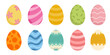 © Fiona - Set of colorful cartoon easter egg illustration for easter day