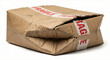 © umang - Damaged Cardboard Delivery Box with Fragile Red Tape
