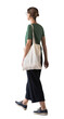© kite_rin - Full length portrait of a young woman walking isolated transparent PNG, student girl full body photo PNG with transparent background precisely cut out with clipping path.