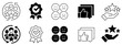 © vectorsanta - Customer Satisfaction icons. Customer experience, feedback, survey, loyalty, rating, review, support, client satisfaction. Editable stroke. Vector illustration