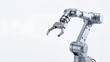 © feng - Silver robotic arm on white background