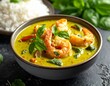 © Silvia Bogdanski - Grünes Curry mit Garnelen