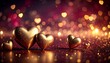 © Argiduna - Imagen premium de San Valentín con estética lujosa, fondo oscuro con detalles dorados y corazones elegantes, iluminación sofisticada y espacio para texto, ideal para campañas exclusivas y marcas de al